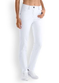 CLINIC DRESS CORE Comfort stretch 5-pocket broek dames - rechte pijp wit voor dames, wit