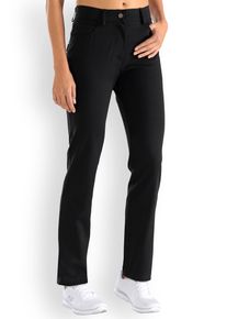 CLINIC DRESS Comfort stretch 5-pocket broek dames - rechte pijp zwart voor dames, zwart