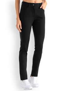 CLINIC DRESS Comfort stretch 5-pocket broek dames - slanke pijp zwart voor dames, zwart