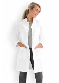 CLINIC DRESS Korte jas dames - opstaande kraag wit/grijs voor dames, grijs