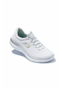 CLINIC DRESS Dames sneaker-SKECHERS-wit/zilver voor dames, goud/zilver/glinster