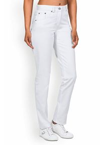 CLINIC DRESS 5-pocket broek dames - lange maat wit voor dames, wit