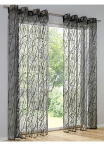 HEINE HOME unisex Dekoratívna záclona sivá veľkosť 225 x 140 cm