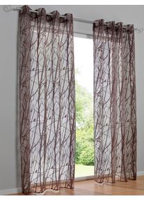 HEINE HOME unisex Dekoratívna záclona hnedá veľkosť 175 x 140 cm