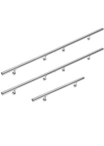 Monzana® Corrimano 5pz. in acciaio inox 4,2x500cm
