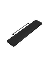 Casaria® Mensola da parete 50cm nero con supporto