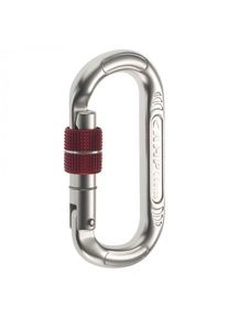 CAMP Oval Compact Lock Schroefkarabiner (grijs/wit)
