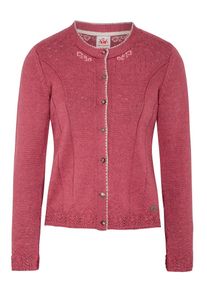 Spieth & Wensky SPIETH & WENSKY Dames Gebreid vest 'Arianna' fuchsia / wit L