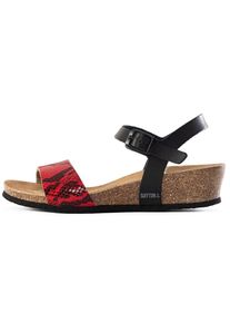 Bayton Dames Sandalen met riem 'Wodonga' rood / zwart 43