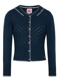 Spieth & Wensky SPIETH & WENSKY Dames Gebreid vest 'Abby' donkerblauw L