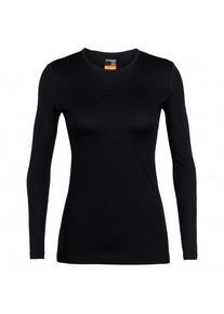 Icebreaker Women's 200 Oasis L/S Crewe Merino base layer Women (S, black)