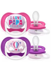 Philips Avent SCF080/04 Ultra Air Pacifier 2-pack assorted colors