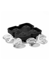 maskworld Diamond ice cube silicone mould for ice cubes and for baking 4-grid