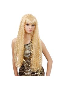 maskworld Perücke mit gekreppten Locken extralang