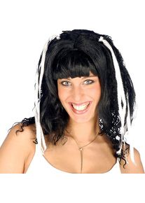 maskworld Bouffant Perücke mit weißen Bändern