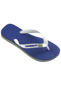 Havaianas Brasil Logo Sandals (35/36, blue)