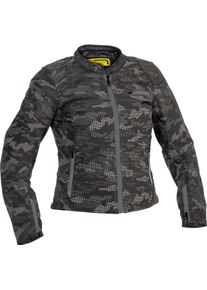 Lindstrands Fryken Reflex-Camo, veste textile femme , couleur: Gris Fonc&eacute;/Gris , taille: 44