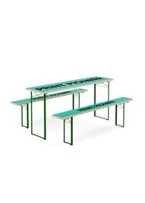 Ensemble de brasserie personnalisé | Autocollant amovible | 3 tailles | Set de table et banc de brasserie | Équipement événementiel et loisirs imprimé