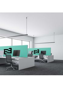 Acoustic table partition print with your motif | sound-absorbing privacy screen | design your own soundproofing images & acoustic solutions online