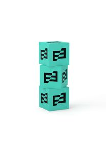 Totem cubes de sol | Élément décoratif | Composé de 3 cubes | Présentoirs publicitaires et PLV avec impression personnalisée
