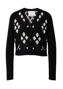 3.1 Phillip Lim Dames Gebreid vest 'ARGYLE' zwart / wit XS