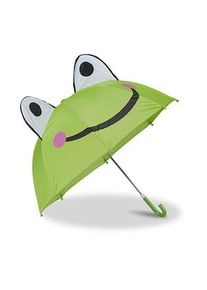 Relaxdays Kinder-Regenschirm Frosch grün