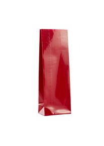 1000 Stuks - Blokbodemzak rood 55 x 30 x 175 mm, OPP|kraftpapier|PET|CPP