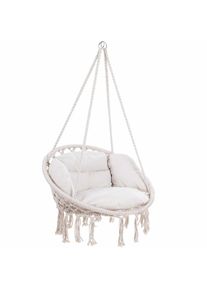 Detex® Poltrona sospesa crema 80x60x140cm