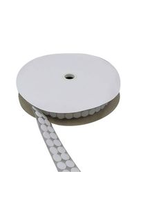 Pastilles auto-agrippantes en rouleau, boucle (femelle) | 16 mm | blanc, nylon|polyester