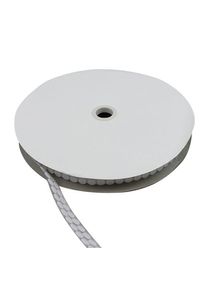 Pastilles auto-agrippantes en rouleau, crochet | 10 mm | blanc, nylon|polyester