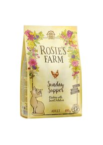 3x400g Adult Pollo, Salmone, Tacchino, Patate dolci Rosie's Farm gatti