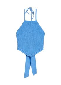 Bershka Top dla kobiet niebieski Rozmiar S