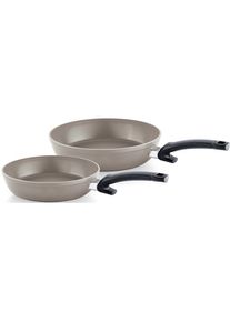 Fissler Pfannen-Set »Made in Germany Ceratal Comfort«, Aluminium, (Set, 2 tlg Ø 24 cm/Ø 28 cm), Keramik-Antihaftbeschichtung, Induktion, 6812841986-0 grau +