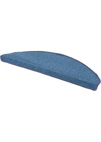 ANDIAMO Stufenmatte &raquo;Bob&laquo;, halbrund, melierte Schlinge, erh&auml;ltlich als Set mit 2 St&uuml;ck oder 15 St&uuml;ck, Teppiche, 44811786-22 blau 4,5 mm