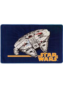 Star Wars Kinderteppich »SW-74«, rechteckig, Motiv Millennium Falke, Kinderzimmer, Teppiche, 1854761670-3 blau 2 mm