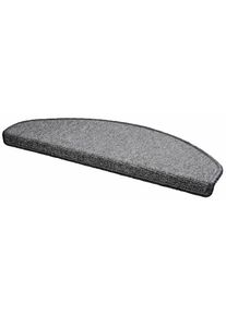 ANDIAMO Stufenmatte »Bob«, halbrund, melierte Schlinge, erhältlich als Set mit 2 Stück oder 15 Stück, Teppiche, 67224080-22 grau 4,5 mm