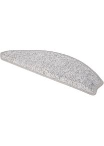 ANDIAMO Stufenmatte &raquo;Leo&laquo;, halbrund, grobe melierte Schlinge, 15 St&uuml;ck in einem Set, Teppiche, 8706860567-22 grau 6 mm