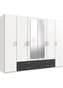 wimex Drehtürenschrank »Gronau«, mit Spiegeln und Schubladen, weiß, , 7431950766-0 B/H/T: 270 cm x 210 cm x 58 cm