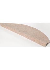 ANDIAMO Stufenmatte &raquo;Paris&laquo;, halbrund, 15 St&uuml;ck in einem Set, Teppiche, 69552496-21 beige 2 mm