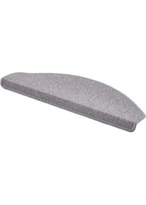 ANDIAMO Stufenmatte &raquo;Bob&laquo;, halbrund, melierte Schlinge, erh&auml;ltlich als Set mit 2 St&uuml;ck oder 15 St&uuml;ck, Teppiche, 4838296689-22 grau 4,5 mm