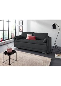 Inosign Schlafsofa »Alexander«, Dauerschläfer mit Boxspringfederung, Bettfunktion und Bettkasten, grau, , 2862900752-0 B/H/T: 222 cm x 99 cm x 98 cm