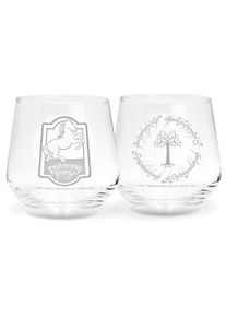 Der Herr Der Ringe Prancing Pony & Gondor Tree Trink-Glas-Set durchsichtig