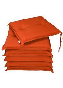 Detex® Set di 6 imbottiture per sedia arancione 43x39x5cm