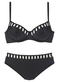 Lascana Bikini Donna - oro / nero / bianco