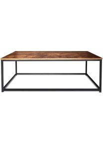 FRANKYSTAR Table basse de style industriel table basse en acier et bois design moderne