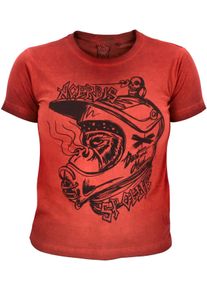 Acerbis SP Club Monkey, t-shirt crian&ccedil;as , cor: Vermelho/Preto , tamanho: XL