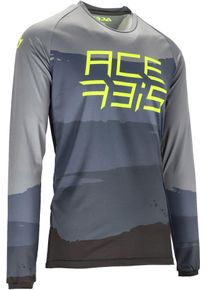 Acerbis MTB Flex Speed, jersey , kleur: grijs/zwart/geel , maat: L
