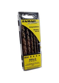 Famag Holzspiralbohrer-Satz HSS-G, 5tlg (4/5/6/8/10mm)