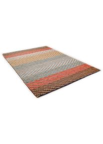 Tom Tailor Teppich »Pastel Stripe«, rechteckig, Flachgewebe, handgewebt, Material: 60% Baumwolle, 40% Jute