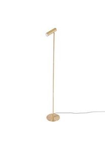 Sulion Lámpara de pie Milan, en acabado dorado mate. Casquillo GU10, potencia 25W. Alto 1500 mm